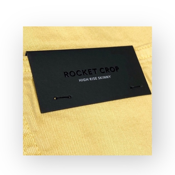 new Posh Citizens of Humanity ★ Cropped Stretch Jeans ★ Butter Yellow ★ 24 00 - Picture 13 of 16